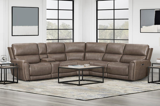 Parker Living Hancock 6 Piece Zero Gravity Power Reclining Sectional with Power Adjustable Headrests