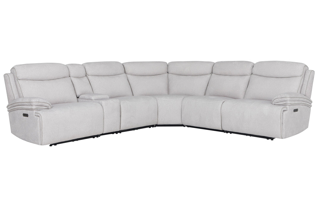 Parker Living Alpine - Airy Midnight 6 Piece Zero Gravity Power Reclining Sectional with Power Adjustable Headrests