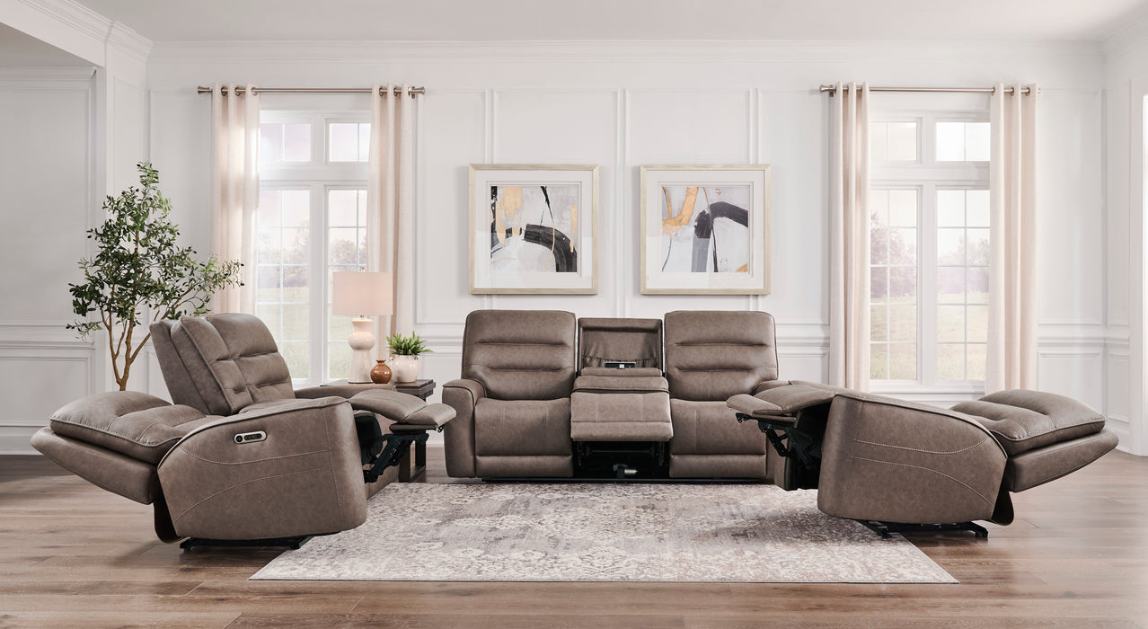 Parker Living Lawson - Sydney Brunette Zero Gravity Triple Power Reclining Sofa with Drop Down Table P2