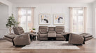 Parker Living Lawson - Sydney Brunette Zero Gravity Triple Power Reclining Sofa with Drop Down Table P2