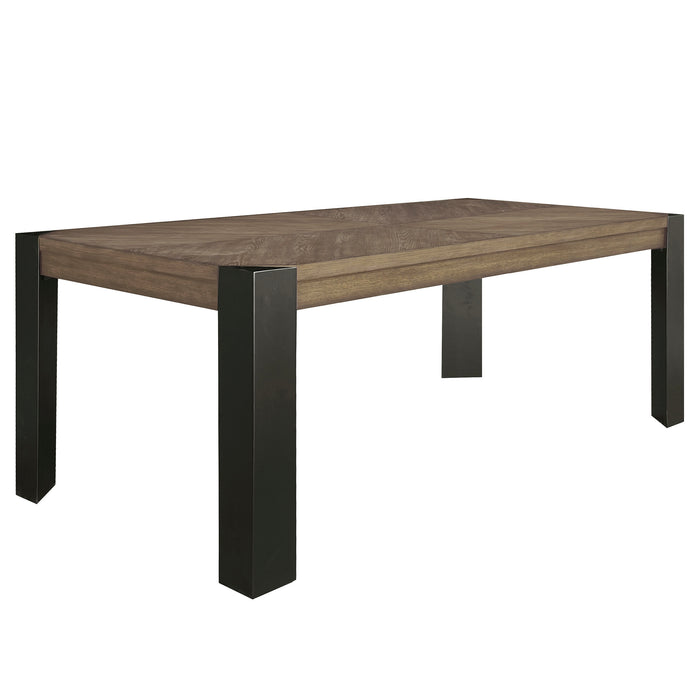 Parker House Cedar Fork - Dining 78 inch Rectangular Dining Table with 6 ladderback chairs