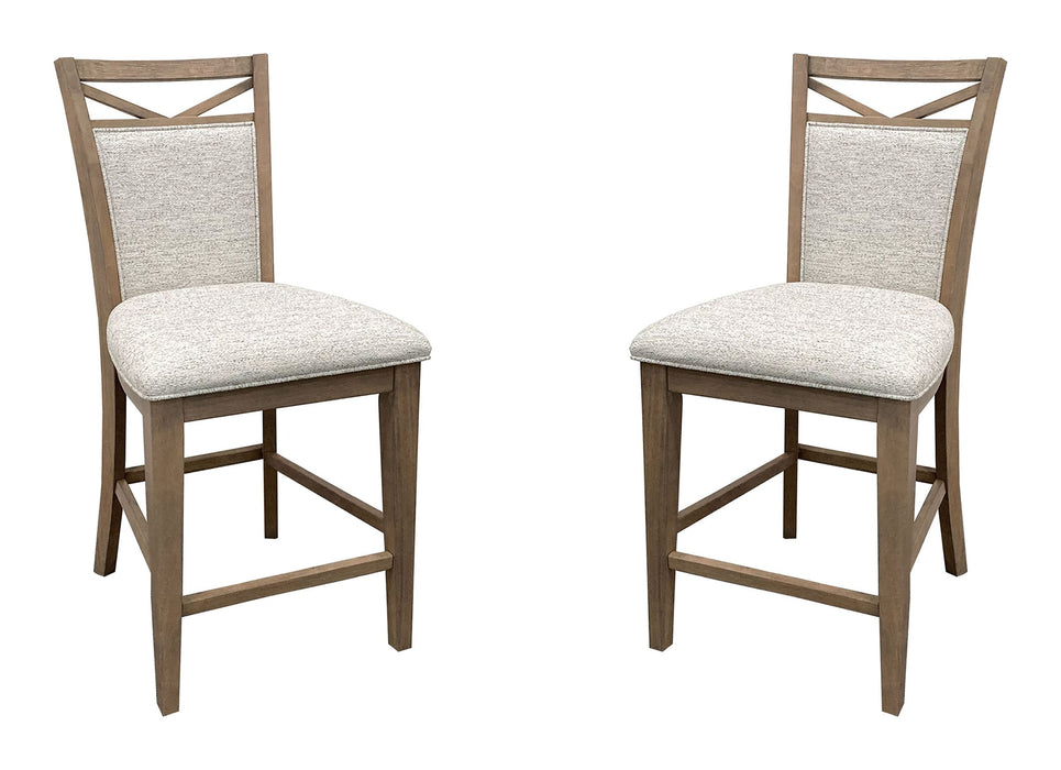 Parker House Americana Modern Dining Upholstered Counter Chair Two Pack