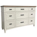 Parker House Americana Modern Bedroom King Platform Bed 2 Nightstands and Dresser with Mirror