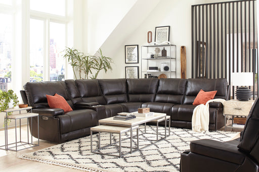 Parker Living Whitman - Powered By Freemotion 6 Piece Modular Power Reclining Sectional with Power Adjustable Headrests
