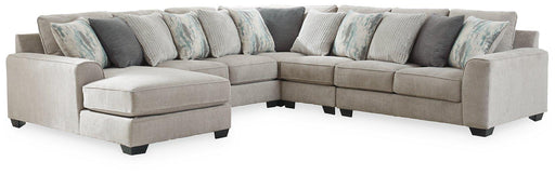 Ardsley Pewter 5-Piece Sectional with Chaise image