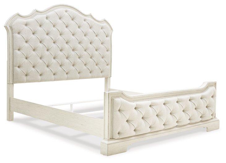Arlendyne Antique White King Upholstered Bed image